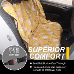 LoyaGour chamomile and yellow pattern adds stylish interior protection.