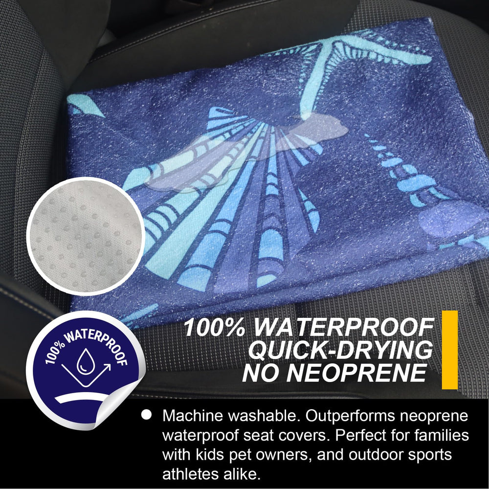 LoyaGour back seat cover non-slip backing keeps the seat in place