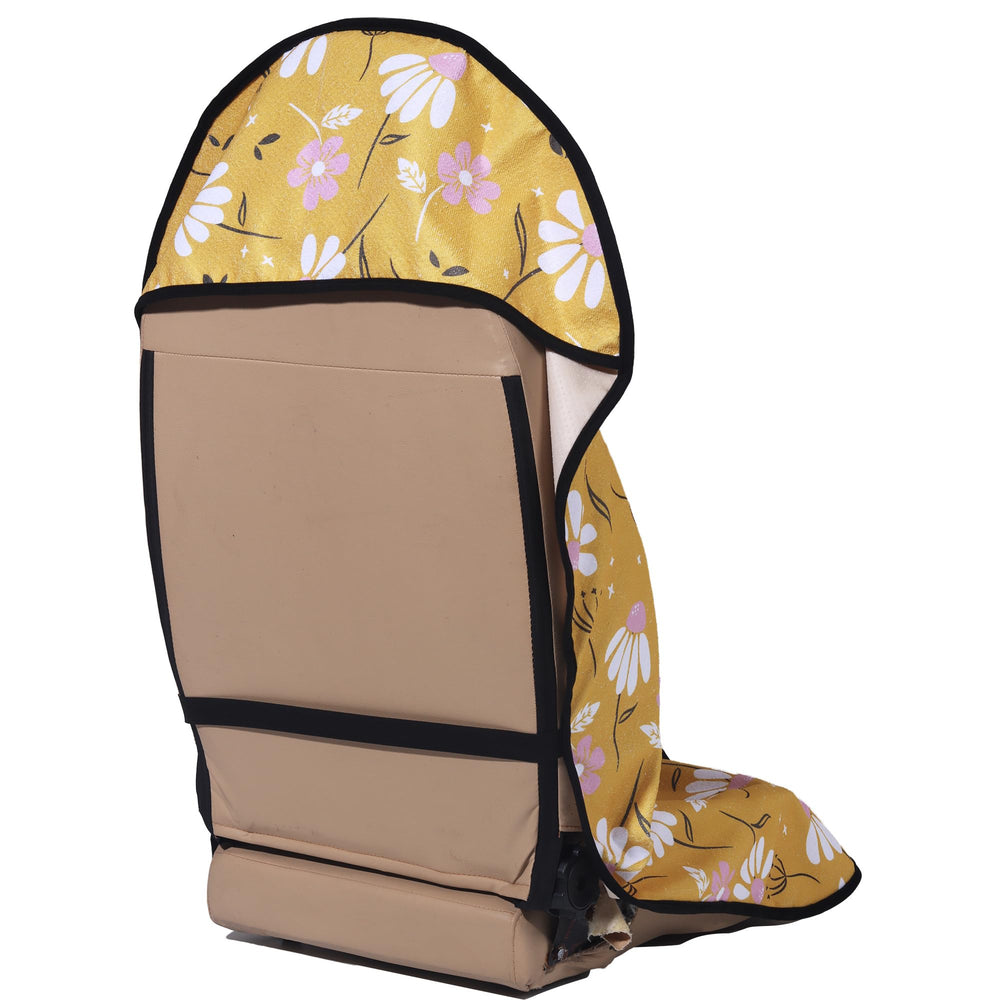 LoyaGour bucket-seat cover installation demonstrates universal fit and secure attachment.