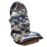 LoyaGour camouflage front seat cover protecting against sweat during workouts