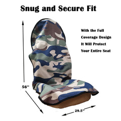 LoyaGour easy install with elastic strap secures the seat cover quickly
