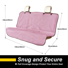 LoyaGour kid-friendly back seat protector pink simplifies family travel.
