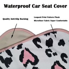 LoyaGour leopard print waterproof seat cover guarding against moisture