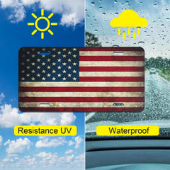 LoyaGour patriotic car decor plate fits most vehicles