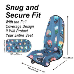 LoyaGour non-slip back seat cover stays secure during rides
