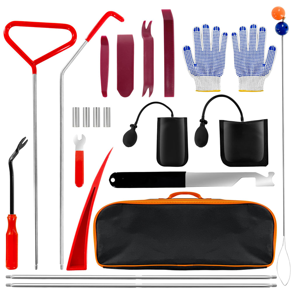 Loyala 22PCS car tool kit in a portable bag for roadside maintenance.