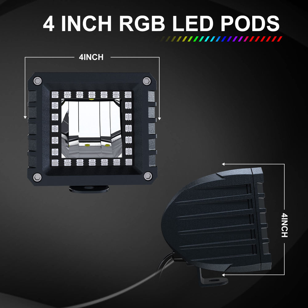 Lpteso 4-inch RGB pod left with vivid color options