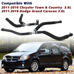 Lqito aluminum heater hose assembly shows easy installation in the engine bay.