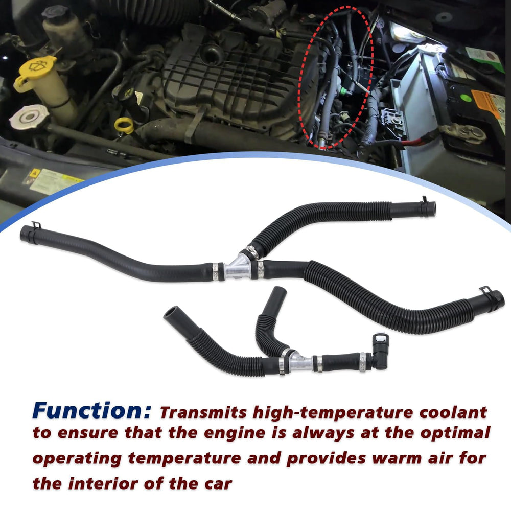 Lqito 3.6L engine hose assembly supports coolant flow for reliable heater performance.