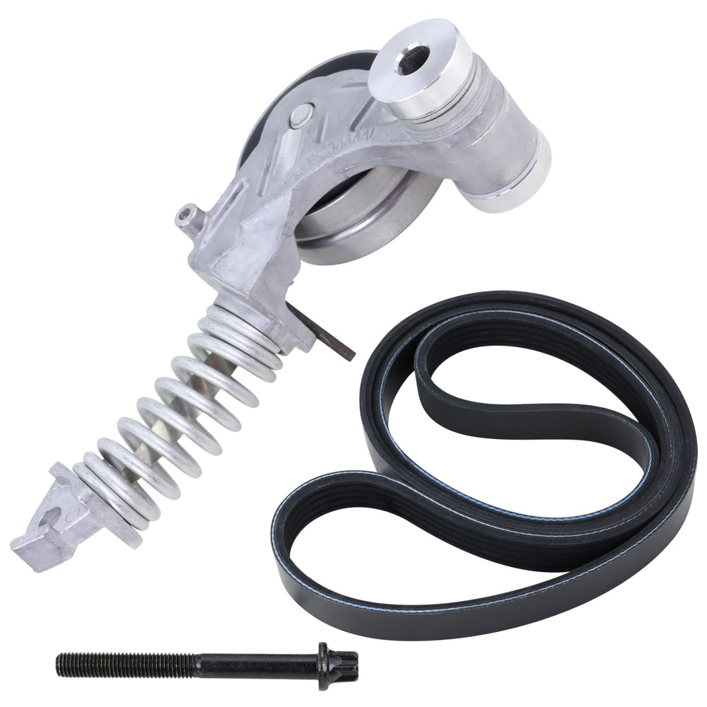 Lqito belt tensioner with pulley maintains proper belt tension for smooth operation