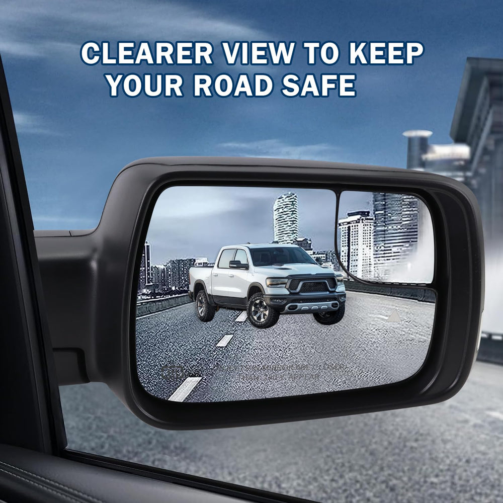 Lqito blind-spot mirror for Ram 1500 aids lane changes with better visibility