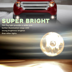 Lqito Fog Lights waterproof construction resists rain and spray.