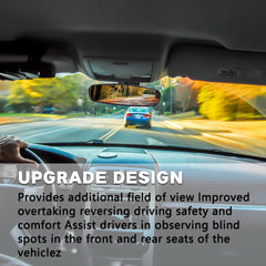 Lqito interior rear view mirror for Chevy Malibu supports safer maneuvers.