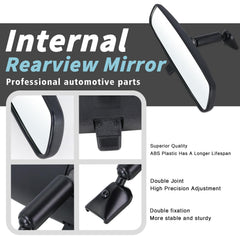 Lqito mirror glass clarity for safer lane changes behind you