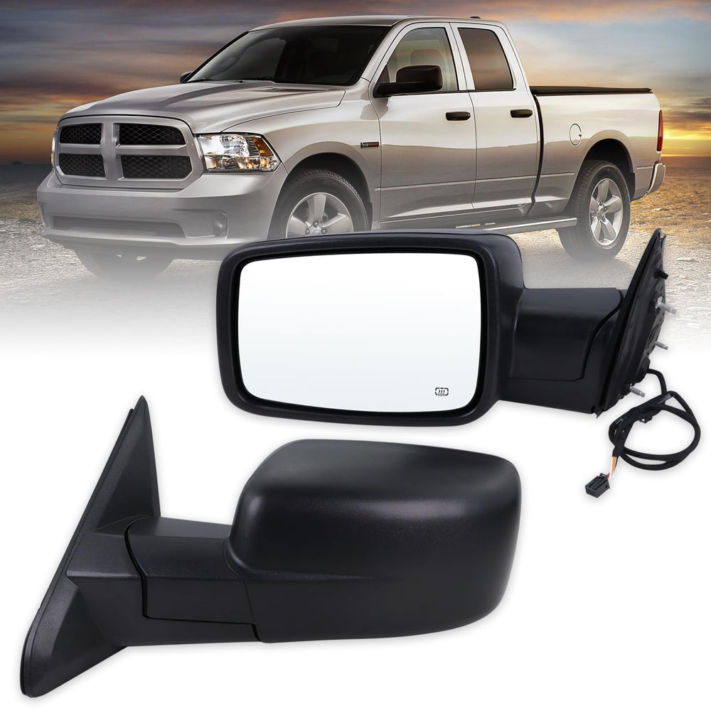 Lqito left driver side mirror for Ram 1500/2500 with OEM-like fit and replacement capability