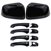 Lqito left side mirror cover in black adds sleek styling and protection.