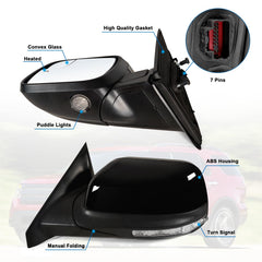 Lqito mirror with power heated turn signal improves night driving visibility