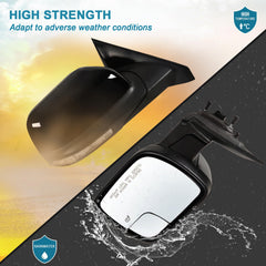 Lqito no-power-folding mirror design simplifies replacement and preserves factory footprint.