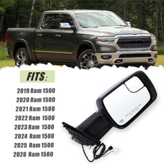 Lqito OEM replacement mirror matches Ram 1500 part #68276500AH