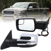 Lqito Ram 1500 left driver mirror assembly diagram for OEM replacement.