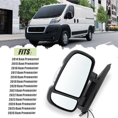 Lqito Ram ProMaster left mirror replacement ensures OEM look