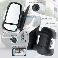 Lqito Ram ProMaster left mirror with temperature sensor for ambient readings