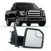 Lqito right passenger mirror with blind-spot glass for Ford F-150 enhances lane-change awareness.