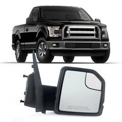 Lqito right passenger mirror with blind-spot glass for Ford F-150 enhances lane-change awareness.