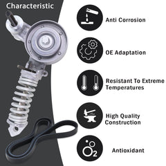 Lqito 5PK1400 serpentine belt included for complete replacement kit