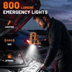 LQKDU 800-lumen flashlight in use providing bright emergency illumination