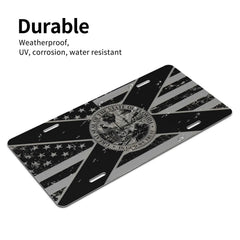 LRCCJS Aluminum plate with edge polish for bumper-safe mounting