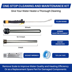 Lrichy 5-in-1 RV kit heating element ensures reliable hot water delivery.