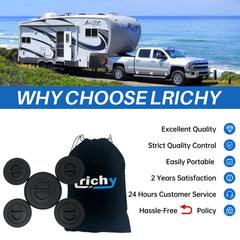 Lrichy bed plug cover kit supports Ram truck towing with gooseneck and fifth wheel