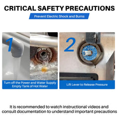 Lrichy hard-scale-softening effect aids easier flushing and cleaner heating element
