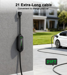 Lrowak AI smart-chip charger detects optimal charging needs for your EV.