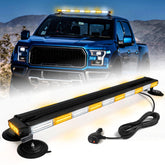 LRTER 42-inch roof-top strobe light bar mounted on vehicle roof for high visibility.