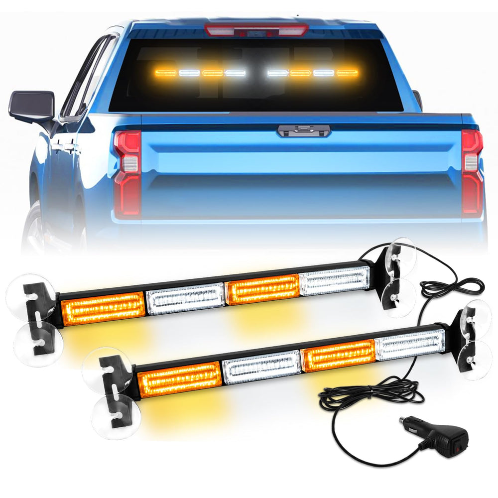 LRTER emergency strobe light bar front view illuminates hazards clearly for drivers.