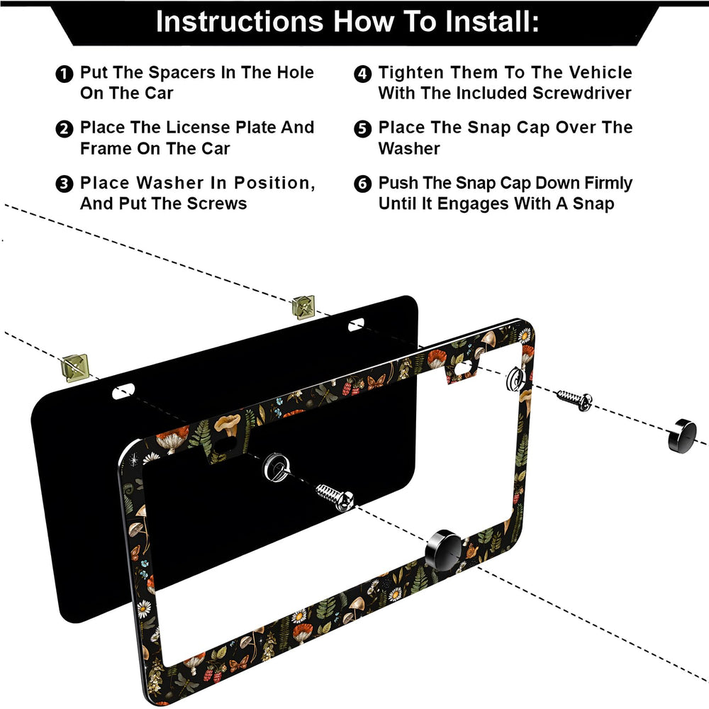 LRZJYDMB package includes screws caps spacers for quick install