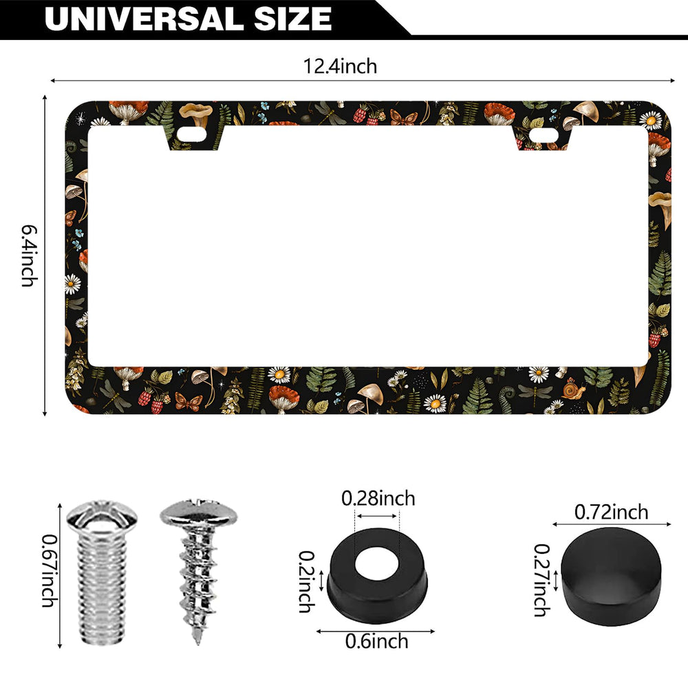 LRZJYDMB woodland-fern-dragonfly frame rear view for universal fit and durability
