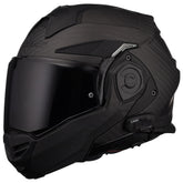 LS2 Advant X carbon fiber shell in matte black for lightweight protection.