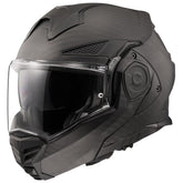 LS2 Advant X Carbon helmet front view with matte black finish and slim profile for city rides