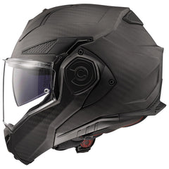 LS2 Advant X Carbon helmet side view showing modular design for open-face to full-face use