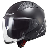 LS2 Copter open face helmet, front view, lightweight protection for city commuting.