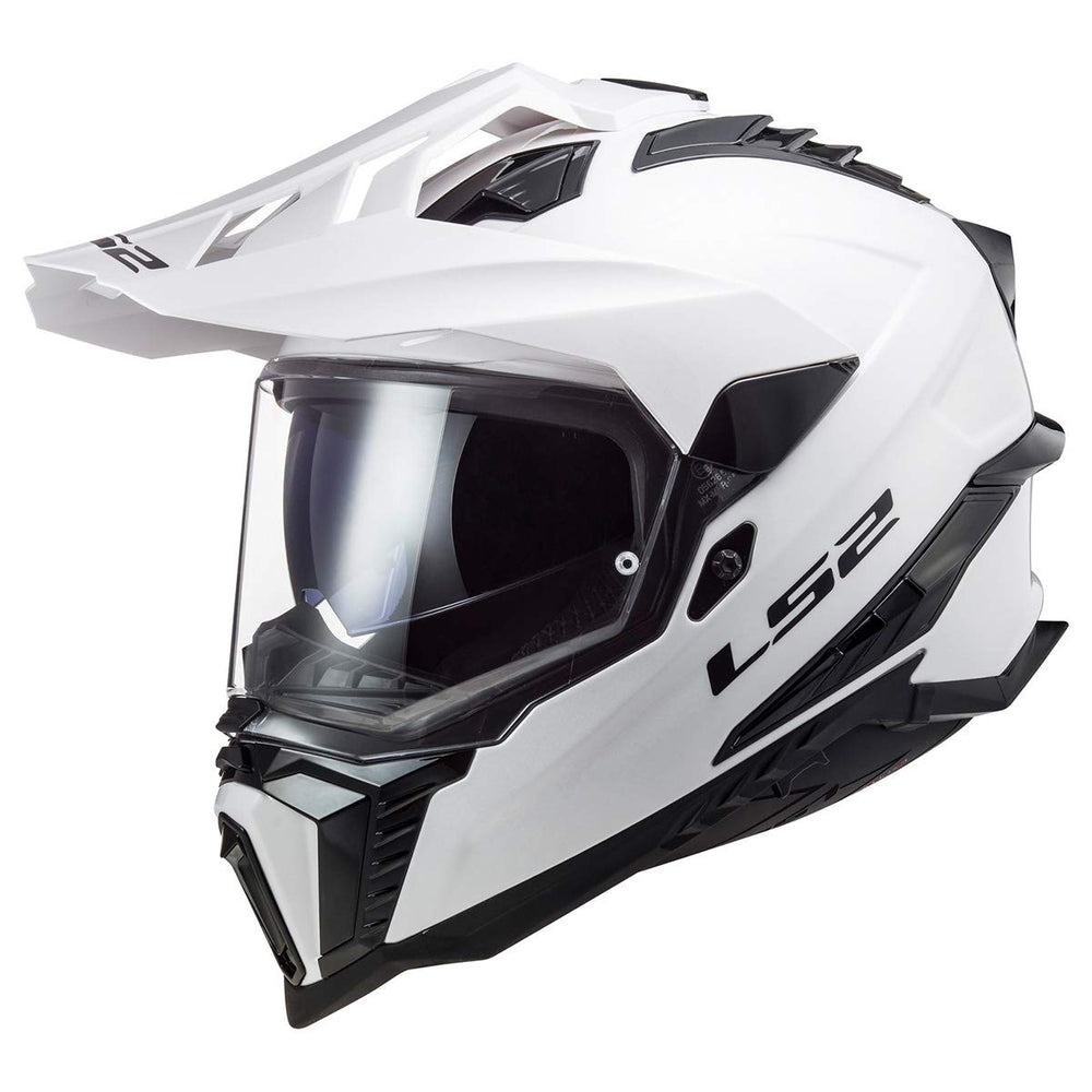LS2 Explorer XT solid white shell built for durability and daily use.