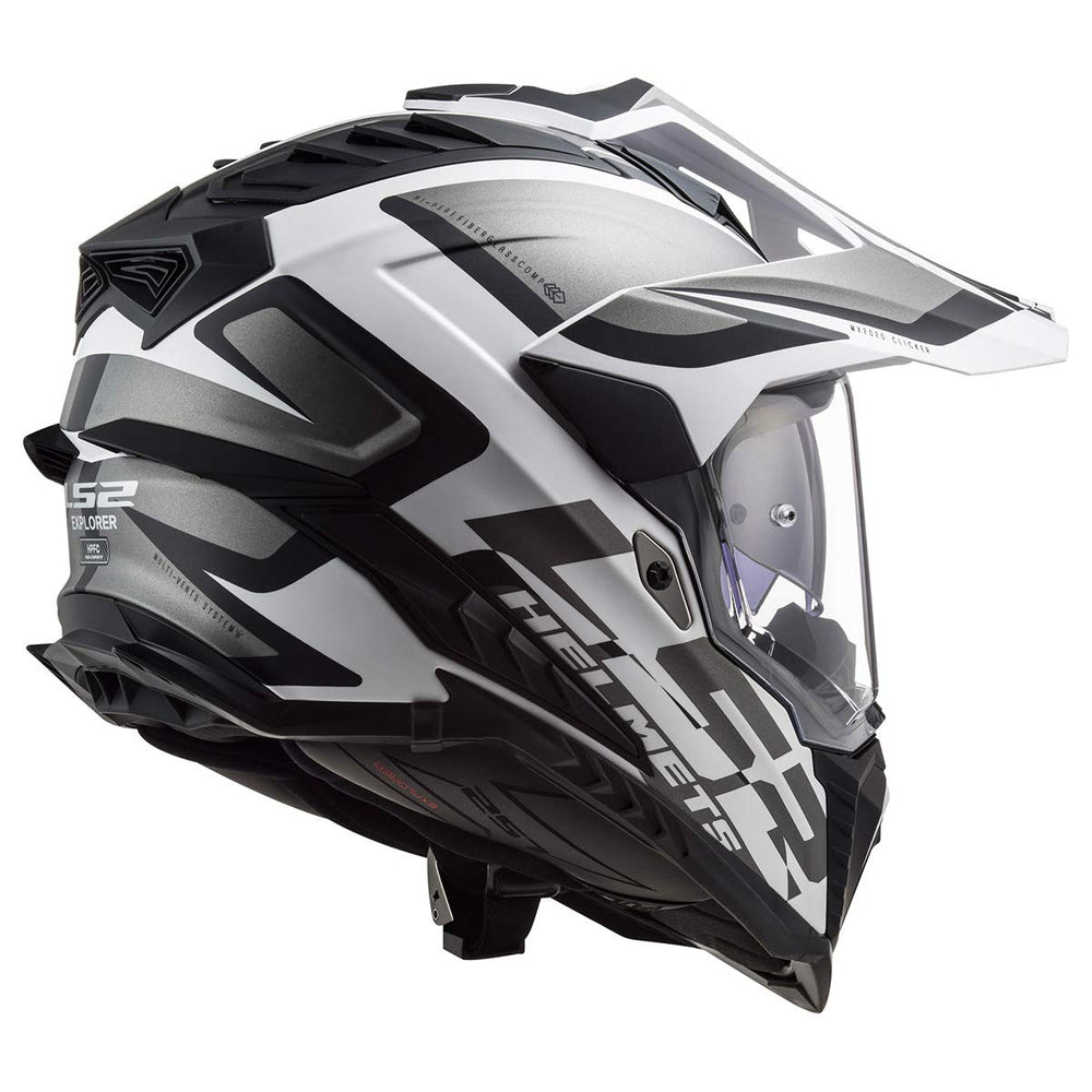 LS2 Explorer XT Adventure Pinlock MAX insert and sunshield for fog-free vision and glare control