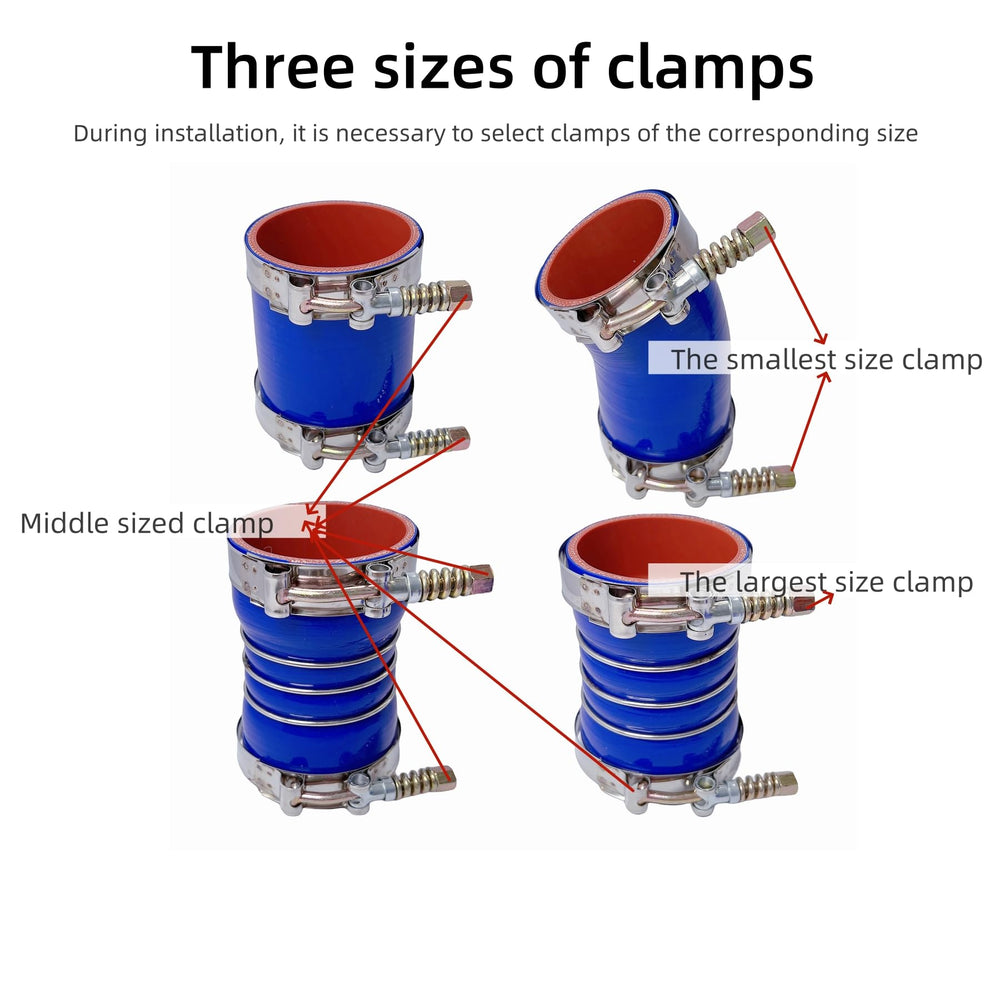 LSDZWORK high-torque T-bolt clamps secure boots under high pressure for reliable sealing.
