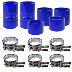 LSDZWORK intercooler boot blue for Ford 7.3L improves hose seal and durability.