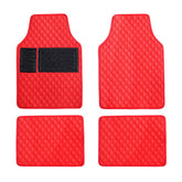LSXUANCHU red car floor mats front set showing vibrant protection for the cabin