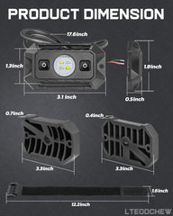 LTEODCHEW dome light flat and curved mount pads for clean installs
