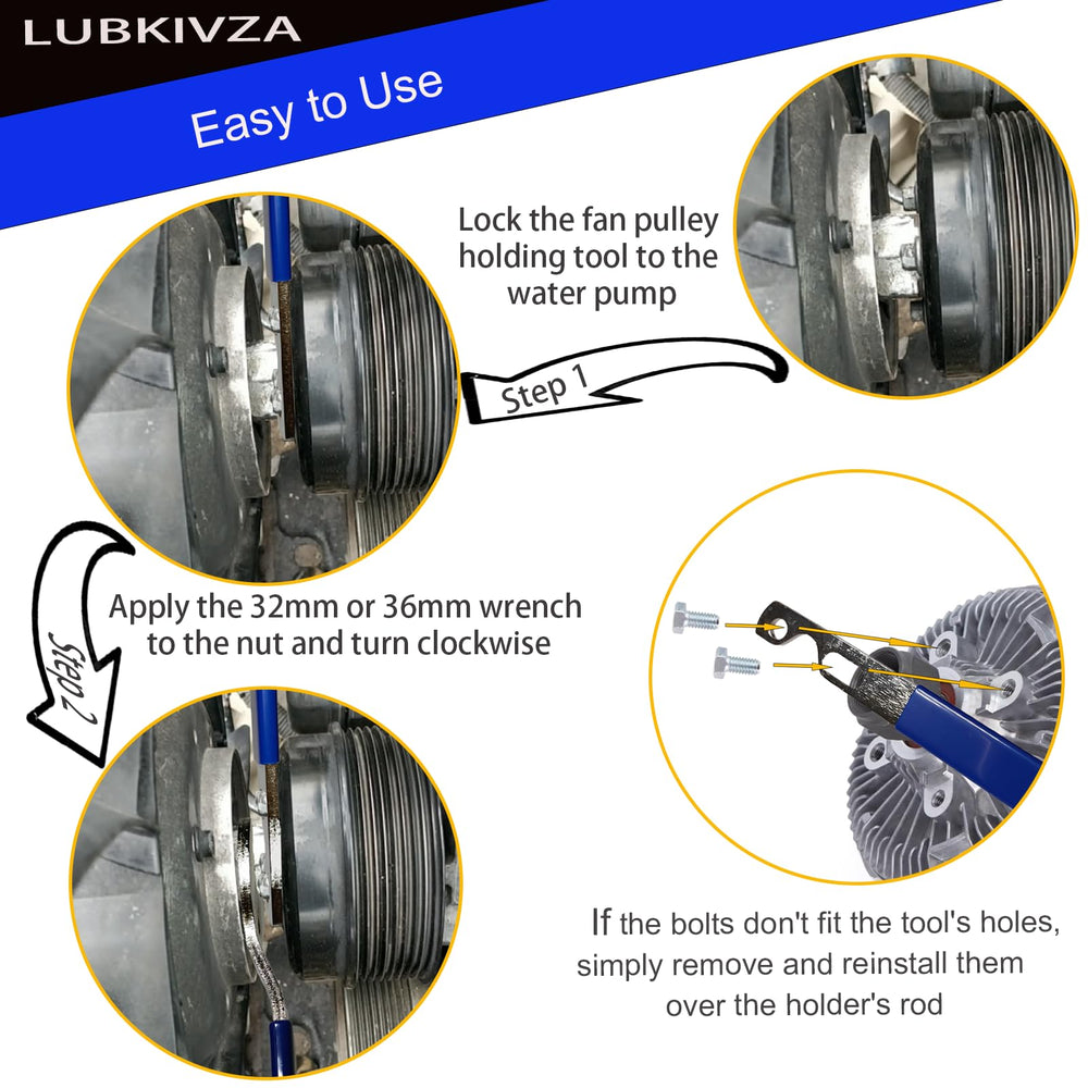 LUBKIVZA rubberized handle reduces hand fatigue during high-torque tasks.